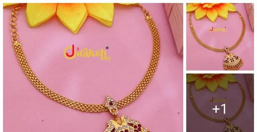 Micro Gold Plated Necklace (Temple Dance Jewellery)