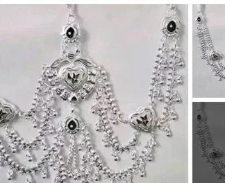 New Brass Silver Plated Kamarbandh (Temple Dance Jewellery)
