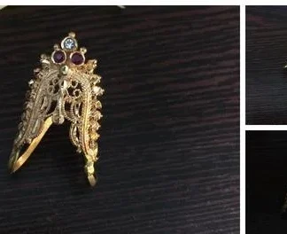 Pure Impon Vangi Ringfive Metal (Temple Dance Jewellery)
