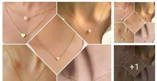 Shimmering Beautiful Necklace Chain Combo (Temple Dance Jewellery)