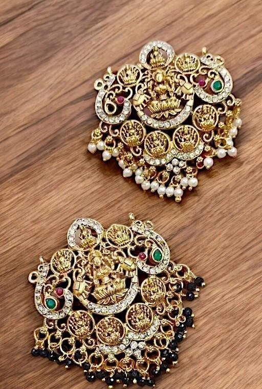 Combo 2 Lakshmi Pendant Ashtalakshmi Matt Finish Temple Jewellery - Image 2
