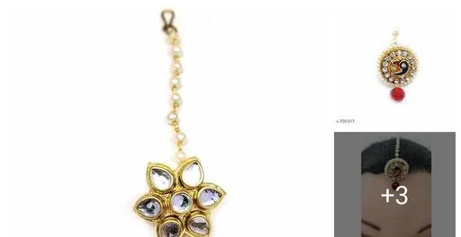 Elite Fancy Maangtika (Temple Dance Jewellery)