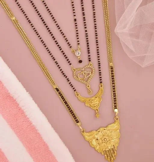 New Trendy 4 Mangalsutra Set (Temple Dance Jewellery) - Image 2