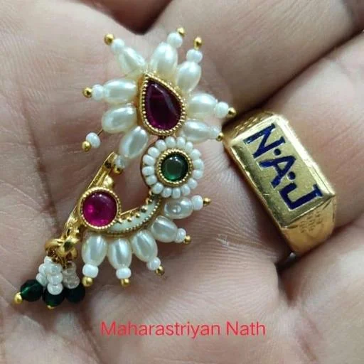 Sizzling Fancy Nosepins - Classical Dance Jewellery - Image 2