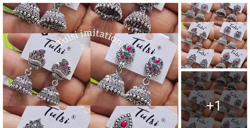 Tulsi Classic Earrings Combo 6 (Temple Dance Jewellery)