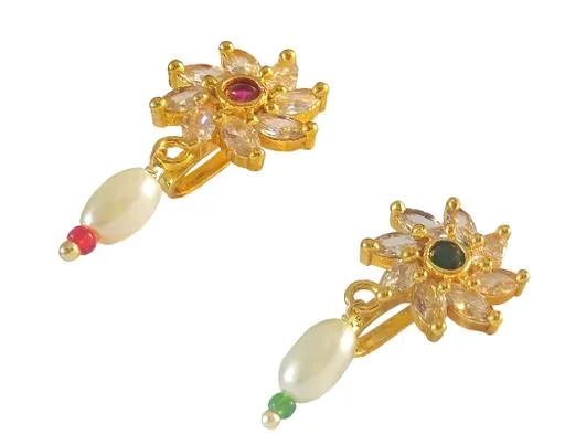 Beautiful Royal Rajputi Nosepin Nose Ring Nath Nathni Nathniya Beshar Tu... (Temple Dance Jewellery) - Image 2