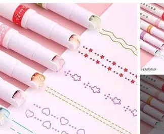 Curve Highlighter Pen Set, Linear Roller
