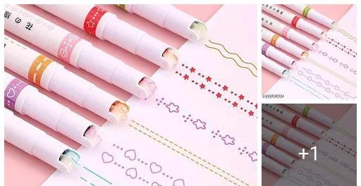 Curve Highlighter Pen Set, Linear Roller