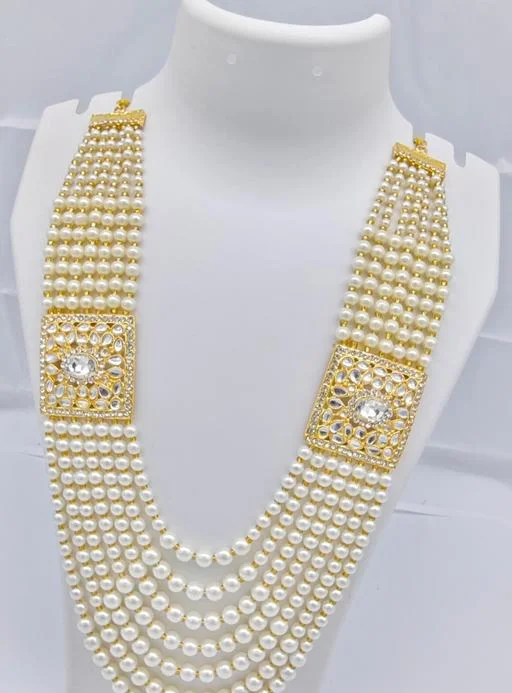 Sunshine Grand Moti Rani Haar Necklace Set Wedding Emporium Wedding Moti... (Temple Dance Jewellery) - Image 2