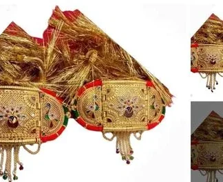 Marwari Rajasthani Style Long Golden Loom (Temple Dance Jewellery)