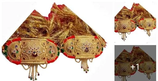 Marwari Rajasthani Style Long Golden Loom (Temple Dance Jewellery)