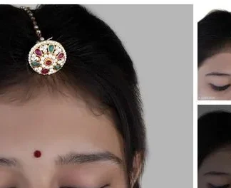 Twinkling Fancy Maangtika (Temple Dance Jewellery)