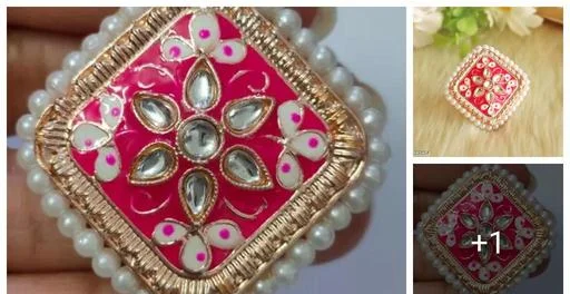 Meena Finger Ring (Temple Dance Jewellery)