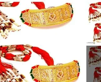 Jewarmandi Golden Bajuband (Temple Dance Jewellery)