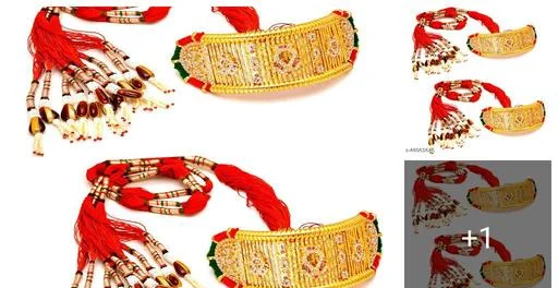 Jewarmandi Golden Bajuband (Temple Dance Jewellery)