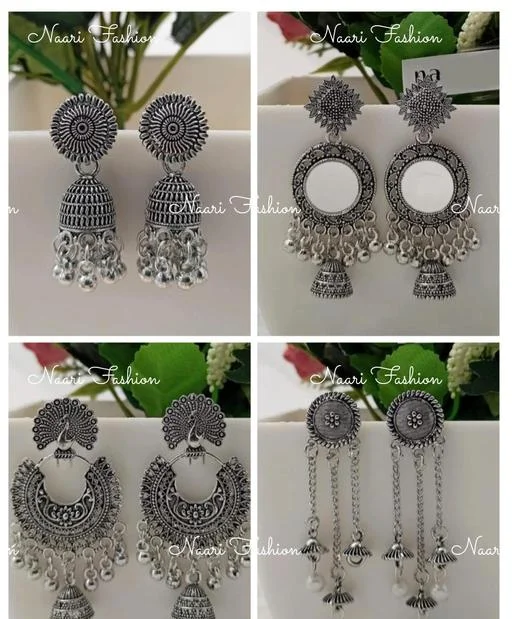 Unique Earrings Studs (Temple Dance Jewellery) - Image 2