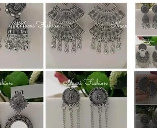 Unique Earrings Studs (Temple Dance Jewellery)