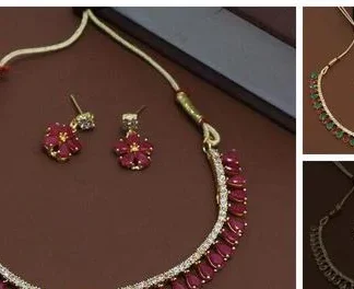 Pan Necklace Set (Temple Dance Jewellery)