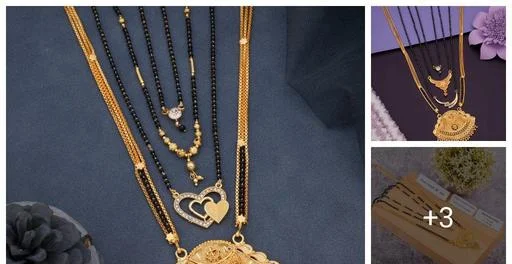 New Trendy 4 Mangalsutra Set (Temple Dance Jewellery)