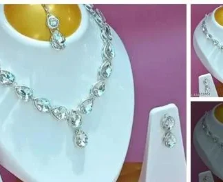 Ad 1 Silver Necklace Set (Temple Dance Jewellery)