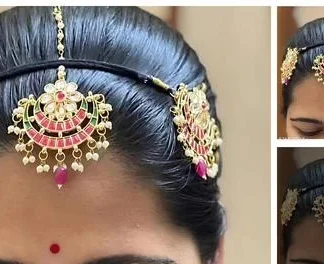 Beutiful Kundan Sisfull Tika (Temple Dance Jewellery)