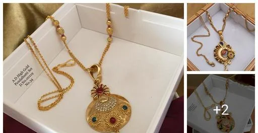 Trendy Chunky Pendants Lockets (Temple Dance Jewellery)