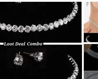 Stylish Neckless Hasli Choker Combo Set (Temple Dance Jewellery)