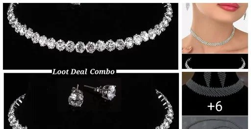 Stylish Neckless Hasli Choker Combo Set (Temple Dance Jewellery)