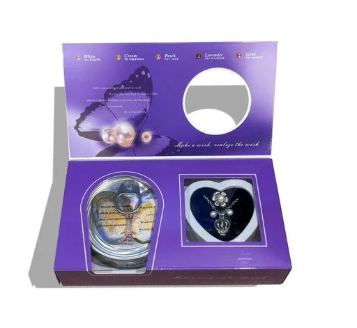 Diy Freshwater Pearl Pendant Necklace Kit Real Oyster Elegant Fashion Je... (Temple Dance Jewellery) - Image 2