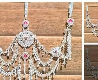 New Brass Silver Plated Kamarbandh (Temple Dance Jewellery)