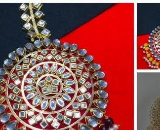 Elite Glittering Maangtika - Classical Dance Jewellery