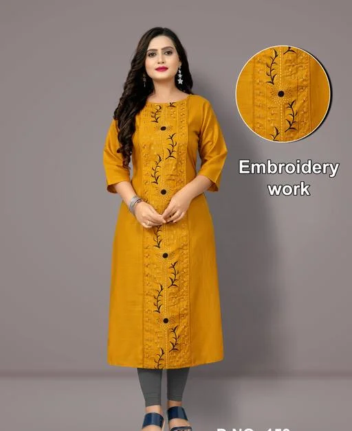 Trendy Fabulous Embroidered Plus Size Kurtis - Image 2