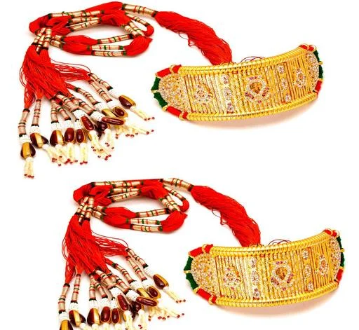 Jewarmandi Golden Bajuband (Temple Dance Jewellery) - Image 2