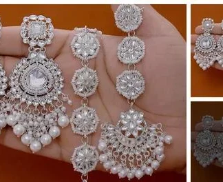 New Rajsthani Sisfull Mangtika Errings Combo Girl (Temple Dance Jewellery)