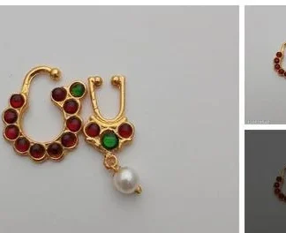Bharatnatyam Jewellery Nosepin Nosering