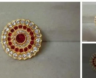 Jadau Rakhdi Red (Temple Dance Jewellery)
