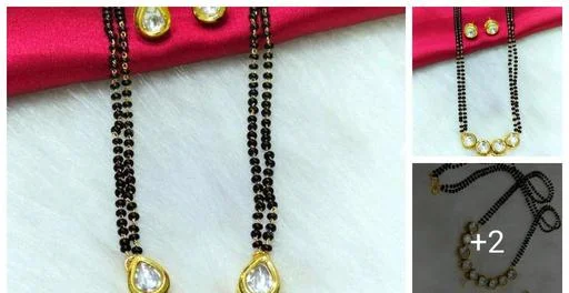 Gold Plated Kundan Mangalsutra (Temple Dance Jewellery)