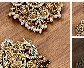Combo 2 Lakshmi Pendant Ashtalakshmi Matt Finish Temple Jewellery