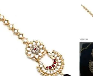 Sizzling Glittering Maangtika (Temple Dance Jewellery)