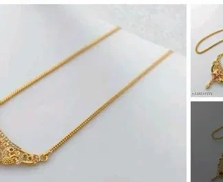 New South Indian Pandant Chain Long (Temple Dance Jewellery)