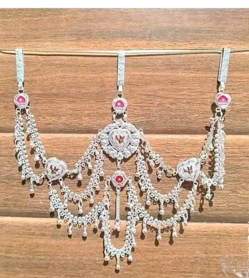 New Brass Silver Plated Kamarbandh (Temple Dance Jewellery) - Image 2