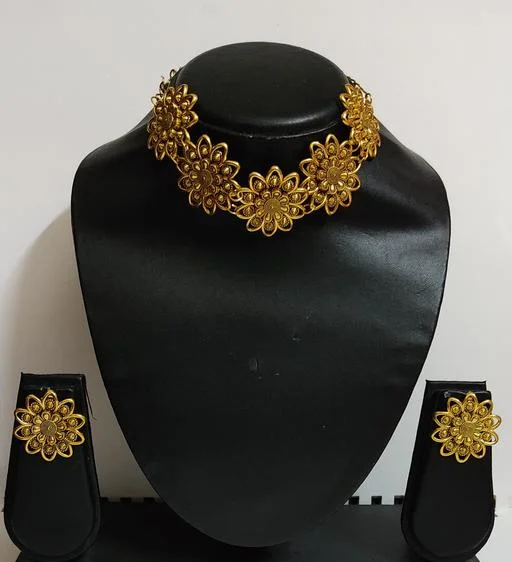 Trendy Oxidised Choker (Temple Dance Jewellery) - Image 2