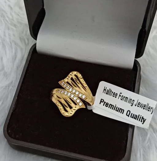 Trendy Forming Fashion Finger Ring (Temple Dance Jewellery) - Image 2