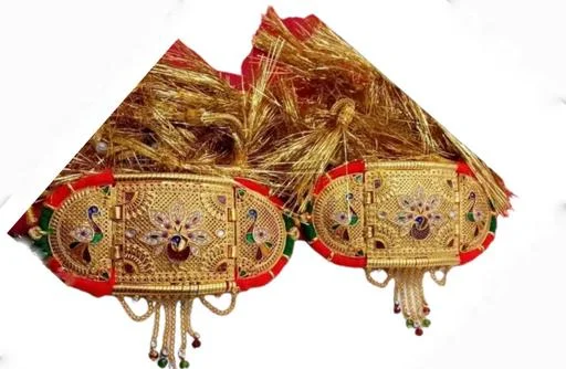 Marwari Rajasthani Style Long Golden Loom (Temple Dance Jewellery) - Image 2