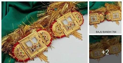 Rajputi Marwadi Bajuband Big Loom (Temple Dance Jewellery)