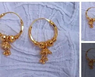 Gold Plated Beautiful Jhumki (Temple Dance Jewellery)