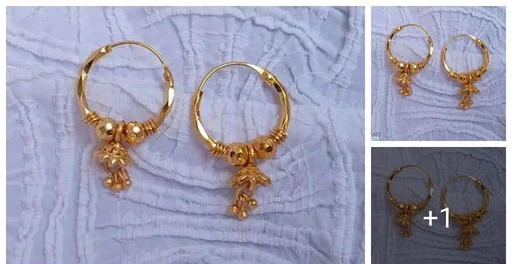 Gold Plated Beautiful Jhumki (Temple Dance Jewellery)