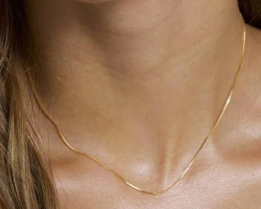 Designer 18 Inch Gold Chain Men Boys 6 Months Guarranty Short Gold Chain... (Temple Dance Jewellery) - Image 2
