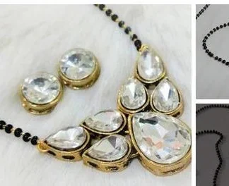 Alloy Gold Plated Mangalsutras (Temple Dance Jewellery)