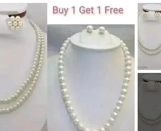Set 2 Pearl Neckpieces (Temple Dance Jewellery)
